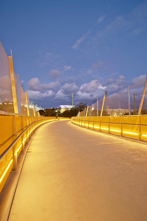 Jakob Rope Systems Webnet on Pedestrian Bridge in Sydney