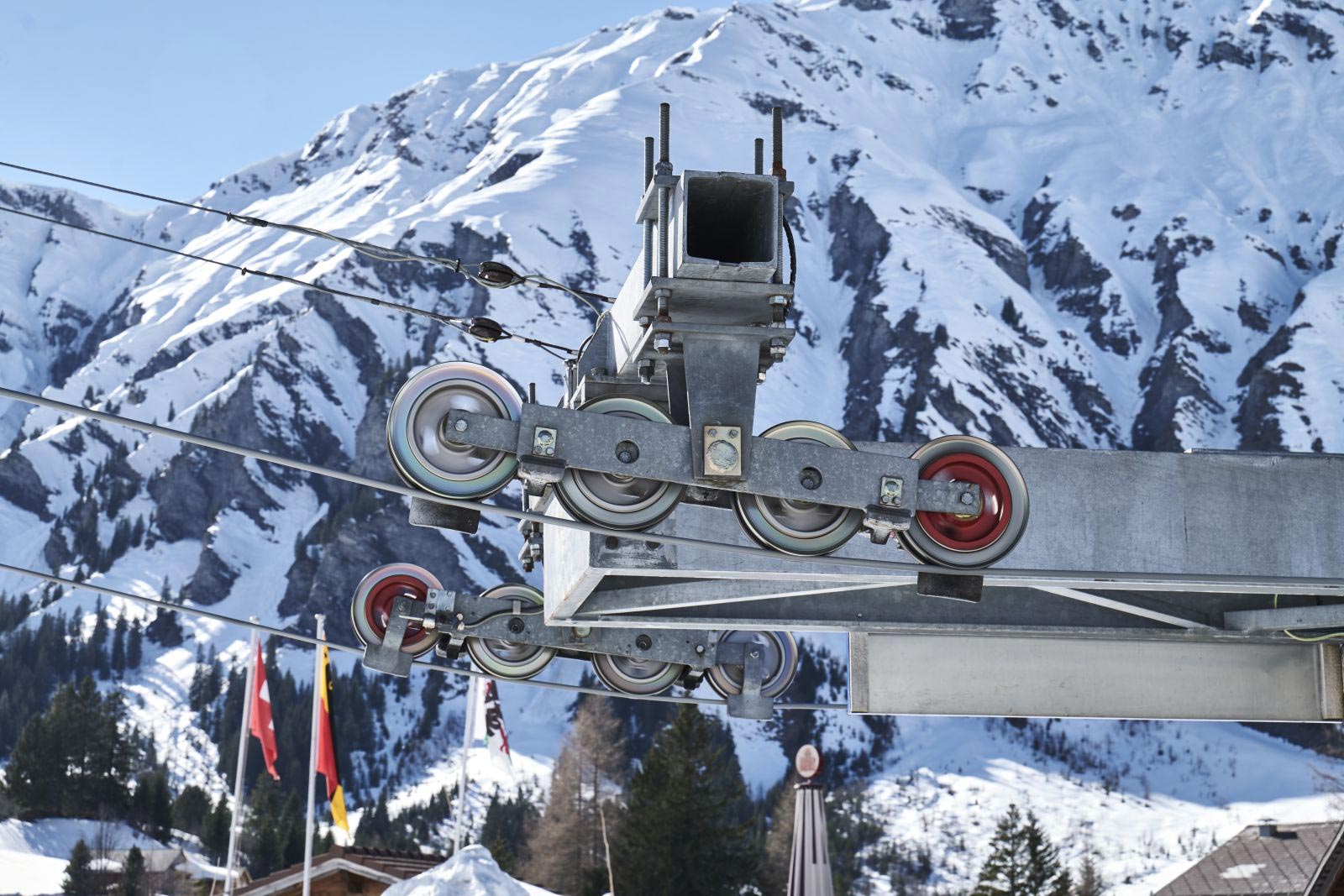 Cable cars and skilift ropes in Adelboden by Jakob Rope Systems